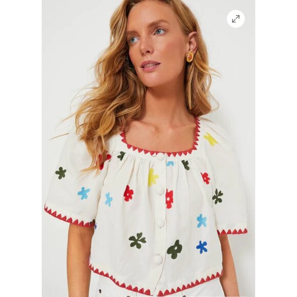 Tuckernuck Rhodes Macadamia Bahia Bloom Gabriel Top - Picture 2 of 13